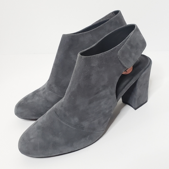 Adam Tucker Shoes - Adam Tucker Jenna Slingback Booties Gray Size 11